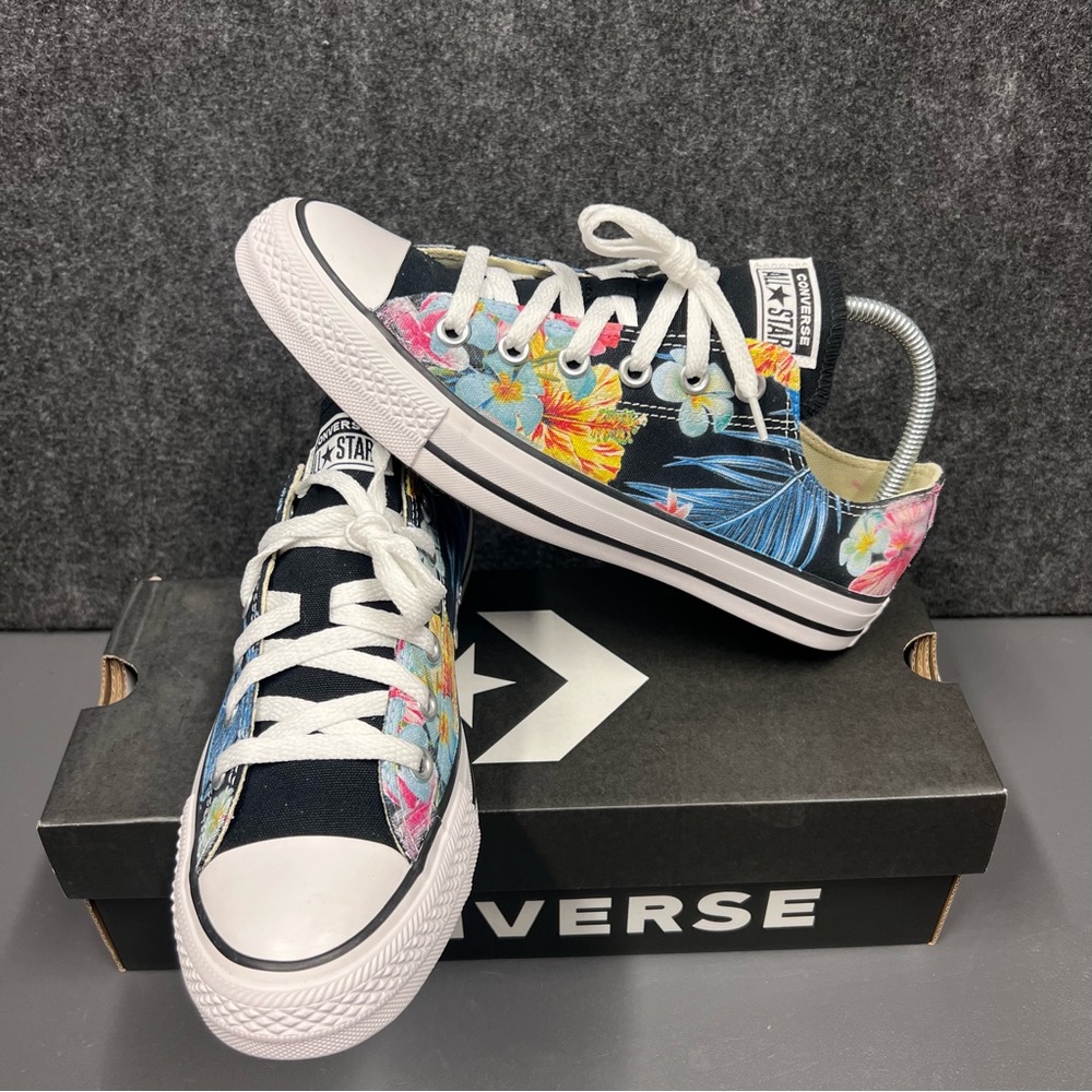 Converse Black Floral Women's Sneakers